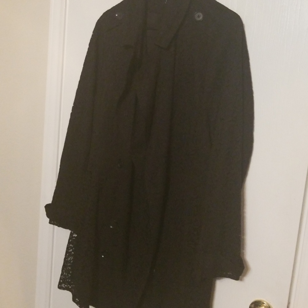 Nwot lace trench coat